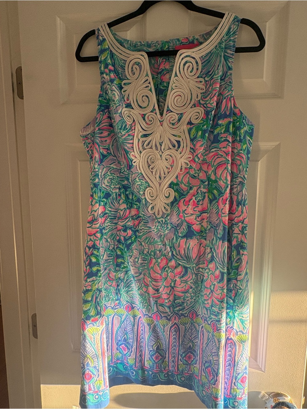 Lilly Pulitzer Sleeveless Floral Tunic in Blue, Pink & Green